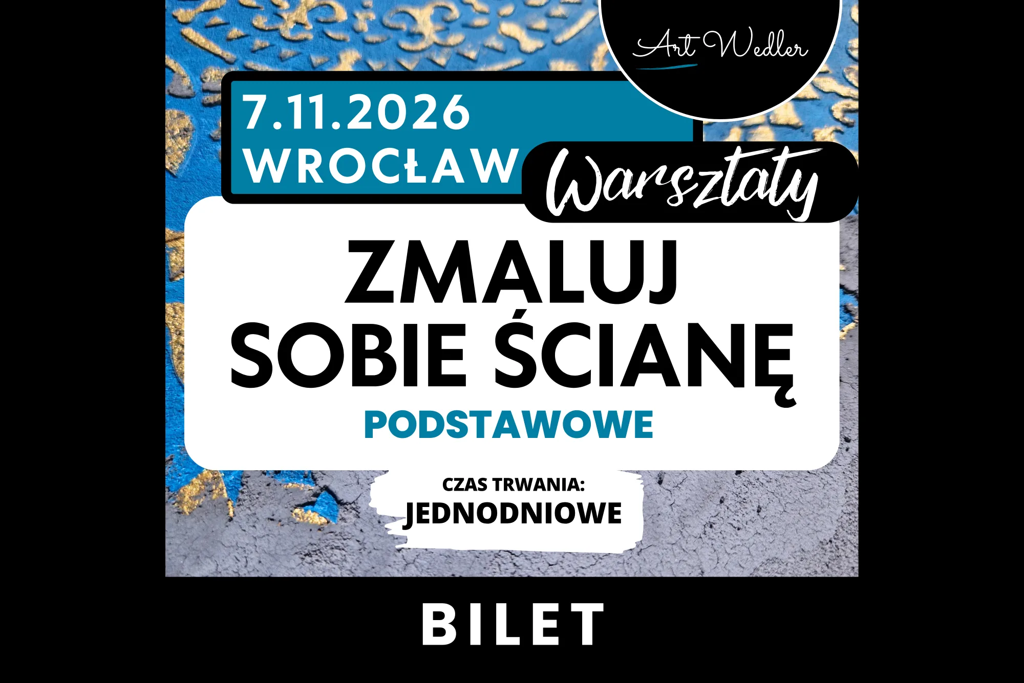 Warsztaty Zmaluj Sobie Ścianę! Tynki dekoracyjne krok po kroku 7.11.2026 sobota